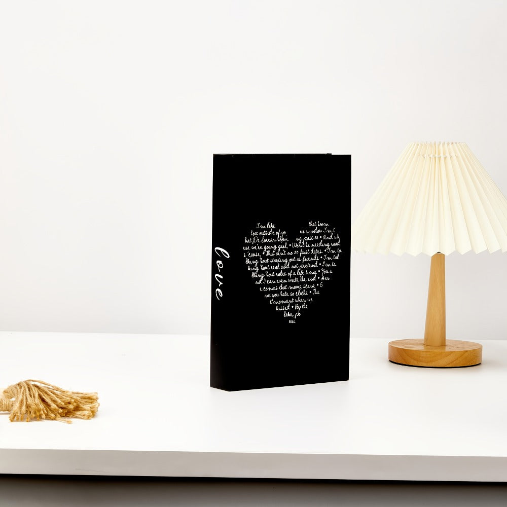 Faux Books Decor Set of 3, Fake Decorative Books for Home Decor Shelf Styling, Industrial Style Artificial Book Props