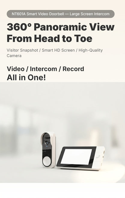 Wireless Security Camera System with Video Doorbell, Indoor Outdoor Surveillance, Long Battery Life