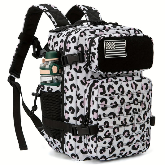 25L Tactical Laptop Backpack with Dual Side Bottle Pockets and Nine Color or Pattern Options