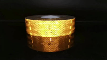 DOT-C2 Reflective Tape 2"x60' High Intensity Prismatic Self-Adhesive Safety Strip – Waterproof Wear-Resistant Ultra Bright for Cars Trucks