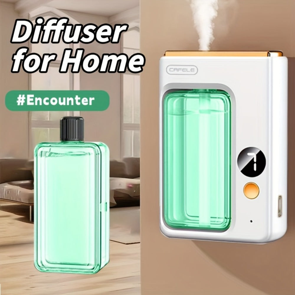 USB Aroma Diffuser with Seven Mist Levels, Front-Window Color Light and One Shangri-La or Encounter Oil Bottle