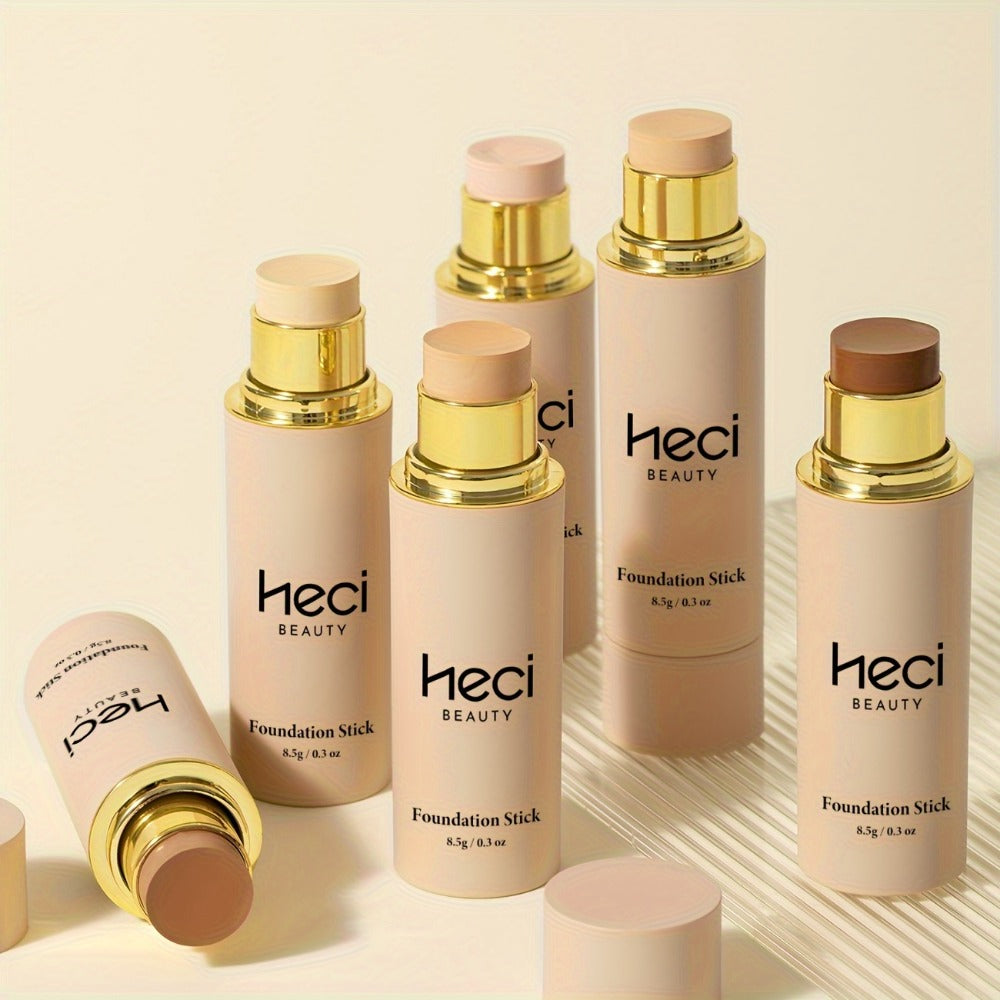 CC Cream Foundation Stick 2-Pack – Full Coverage Concealer, Waterproof Long-Lasting Natural Matte Finish, Lightweight Moisturizing Formula