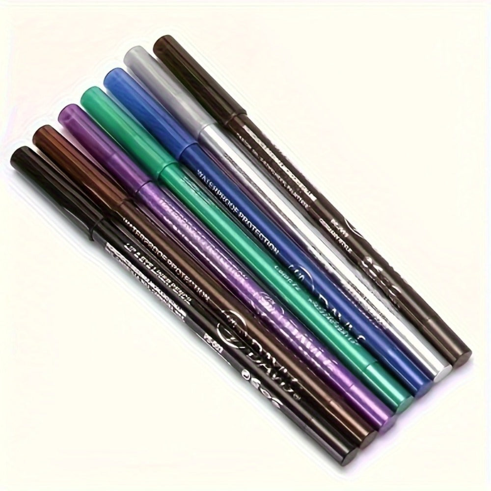 Waterproof Eyeliner Pencil Set 12 Colors with Sharpener Long Lasting Multicolor Eye Liner Kit for Daily Wear Stage Cosplay Festival Party