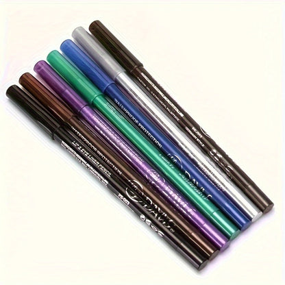 Waterproof Eyeliner Pencil Set 12 Colors with Sharpener Long Lasting Multicolor Eye Liner Kit for Daily Wear Stage Cosplay Festival Party