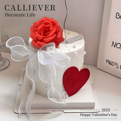 Artificial Rose Heads with Stems, 50-Piece Silk-Labeled Set in Champagne, Silver, Pink, Wine Red, Blue or Orange