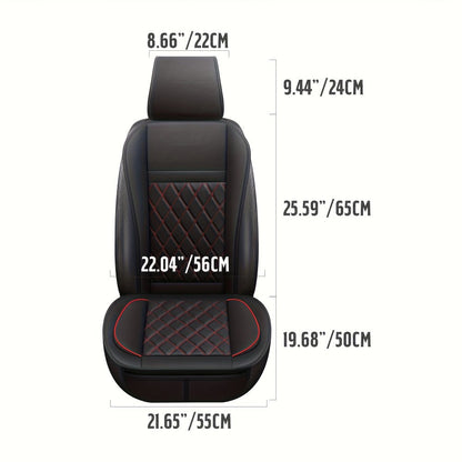 Car Seat Covers Front Pair with Full-Surround High-Back Design and Fifteen Color or Pattern Options