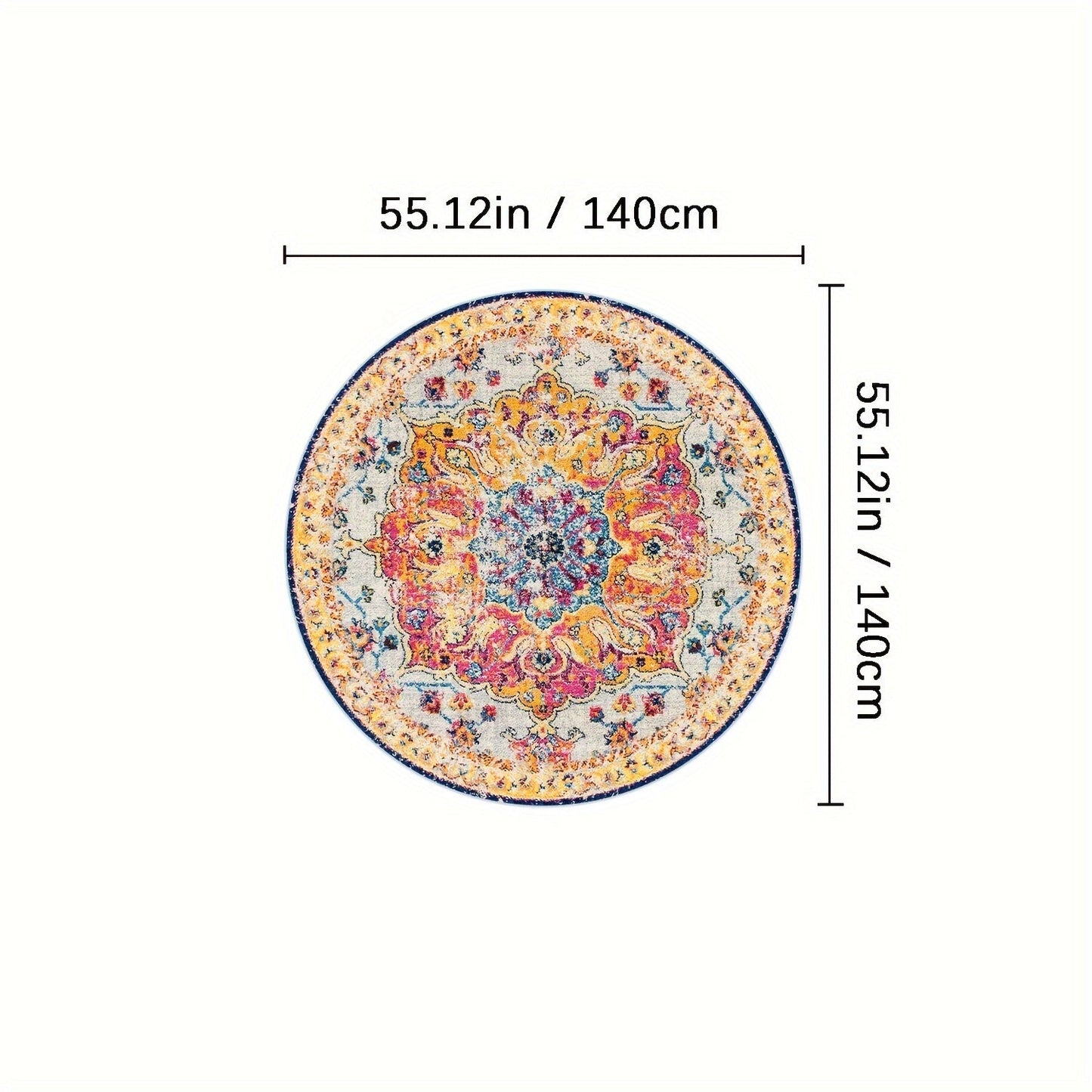 Outdoor Rug | Bohemian Vintage Machine Washable Patio RV Camping Picnic