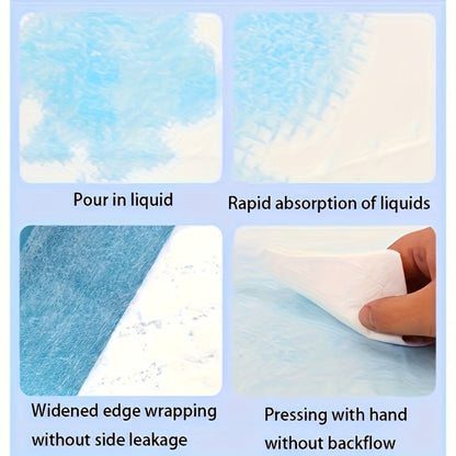 Disposable Incontinence Bed Pads for Adults and Elderly Thickened Highly Leak-Proof Underpads for Entryways, Bedrooms and Living Spaces