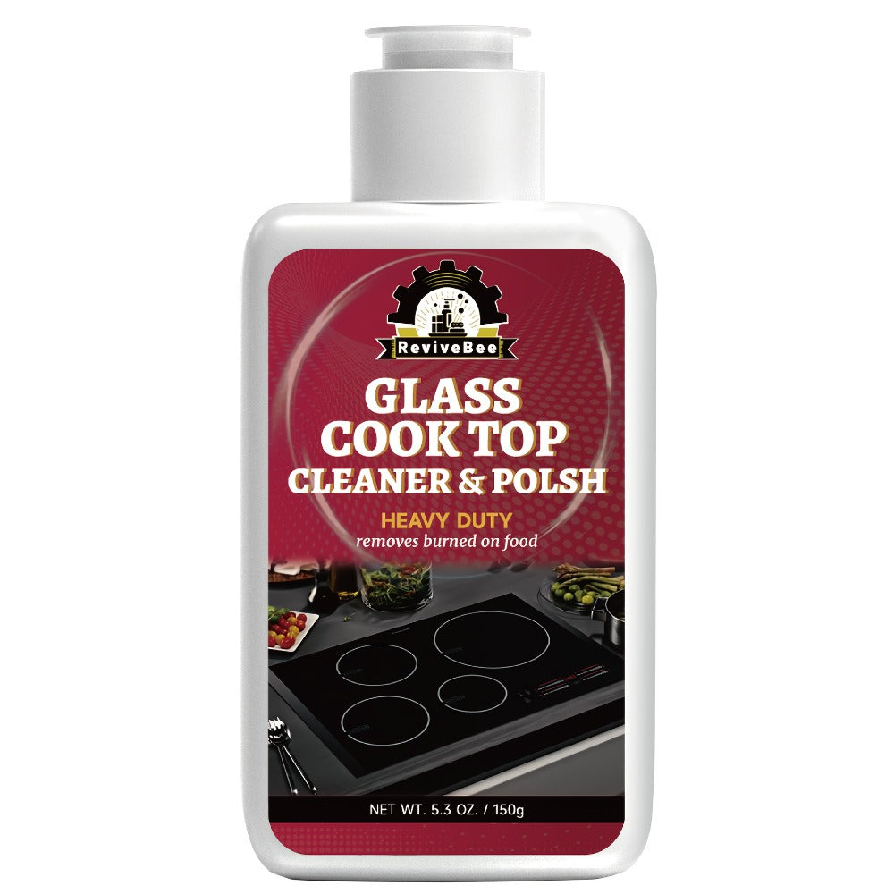 Ceramic Stove Cleaner Gel – Fast-Acting Stovetop Cleaner Removes Burnt-On Grease & Stains Without Scratching