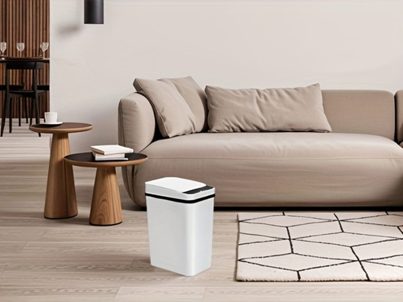 Motion Sensor Trash Can 2-Pack, 2.8 Gallon Touchless Slim Garbage Can with Auto Lid for an Everyday Personal Care Routine