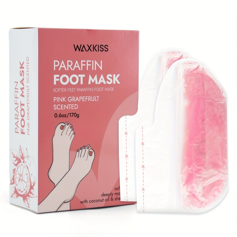 Paraffin Wax Moisturizing Hand & Foot Mask WAXKISS – Non-Greasy Skin Softening Treatment Lavender & Grapefruit Scent