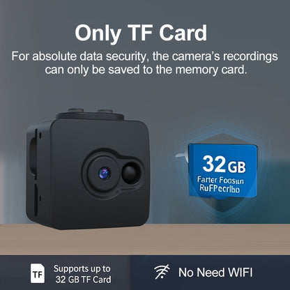 No WiFi Security Camera with SD Card Portable Rechargeable, Plug-and-Play Loop Recording for an Everyday Personal Care Routine