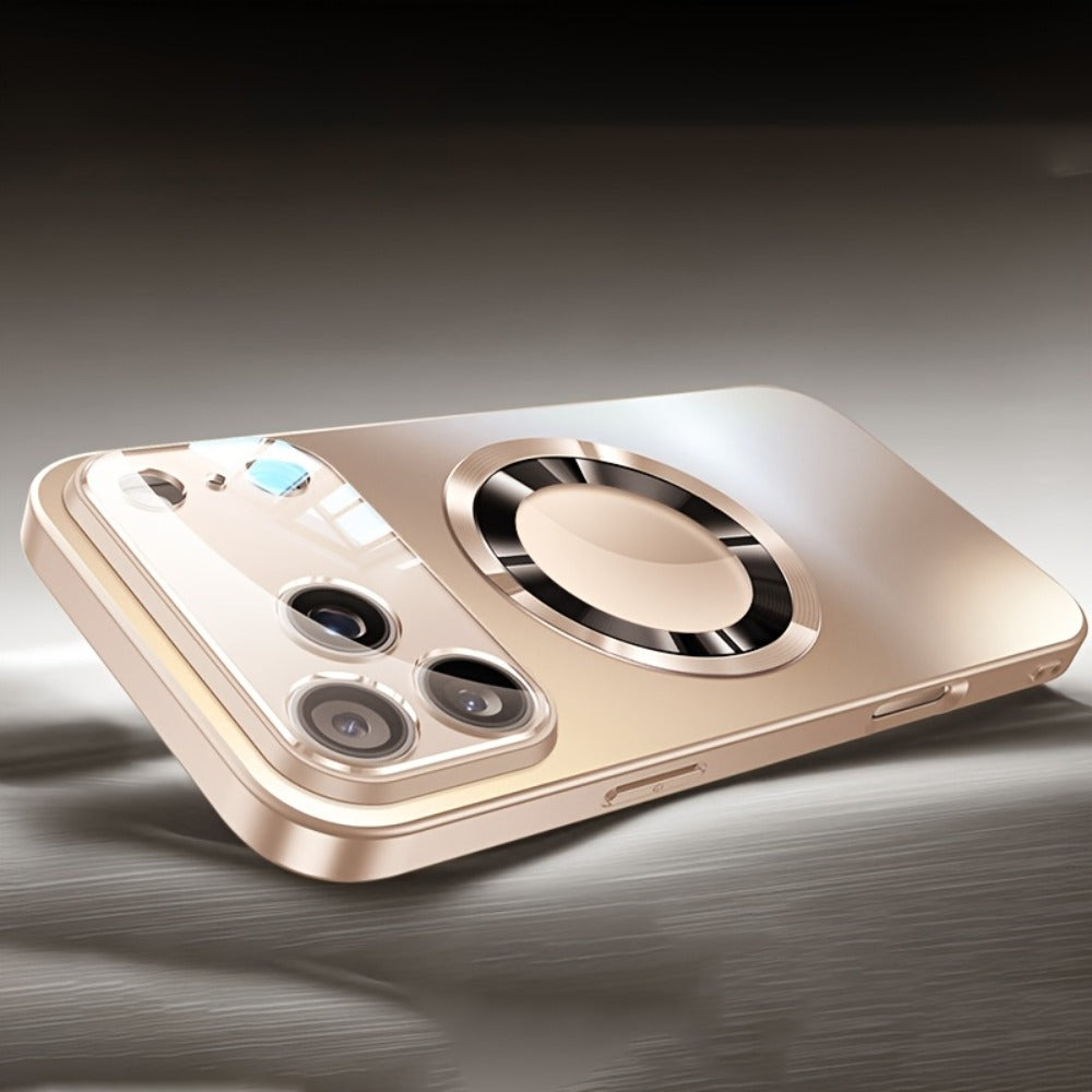 Titanium Matte iPhone Case Magnetic Wireless Charging Shockproof Glass Lens Cover for iPhone for an Everyday Personal Care Routine