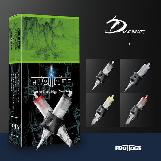 Tattoo Cartridge Needles with Frotage Label, 26 Retained RL RLT RS CM and M1 Cartridge Size Options