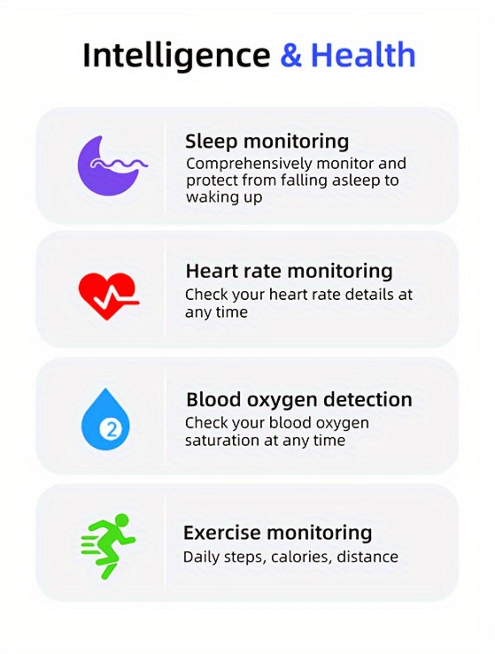 Health Monitoring Smart Ring with Heart Rate HRV Sleep Tracking, Steps Calories Body Temp & Menstrual Cycle – Bluetooth 5.3, iOS & Android