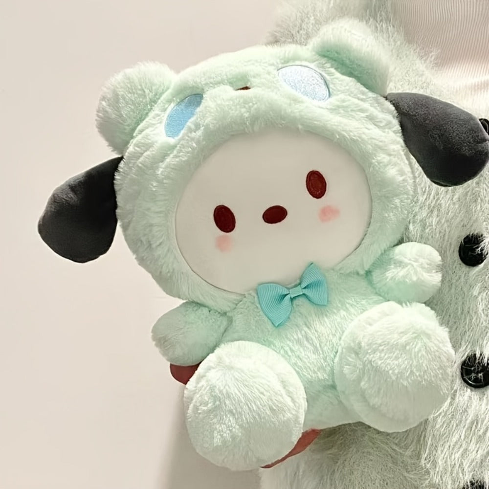 Plush Toy Big-Eared Puppy Character Doll in White, Blue Jade or Pudding Color Styles for Collecting