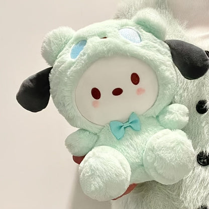 Plush Toy Big-Eared Puppy Character Doll in White, Blue Jade or Pudding Color Styles for Collecting