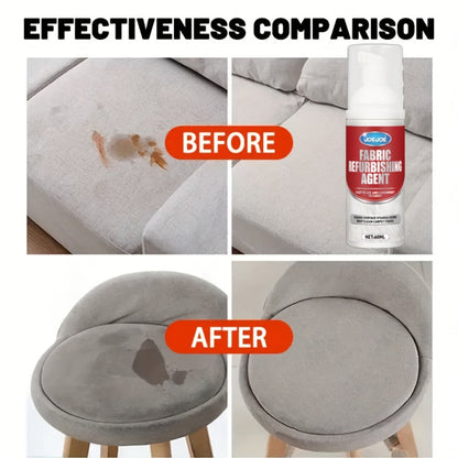 Fabric & Upholstery Cleaner Spray 2.03oz with Towel, Deep Stain Remover for Carpet, Sofa & Car Interior