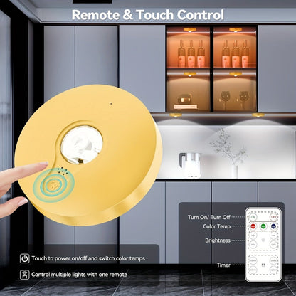 Picture Lights for Wall Rechargeable, Magnetic LED Art Display Light with Remote 3 Color Temperatures Dimmable Timer Golden Finish