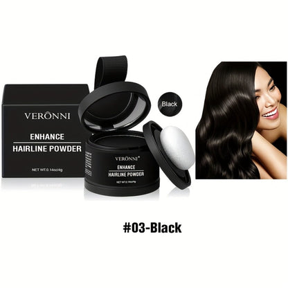 Hairline Shadow Powder Kit with Brush – Waterproof Hairline Concealer & Hair Root Touch Up Powder | Instant Fuller-Looking Hairline | 6