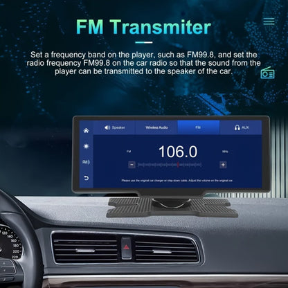 10.26 Inch Car Screen with Wireless CarPlay & Android Auto – Ultra HD Bluetooth Car Monitor, Dual Camera, Reversing Assist, Navigation