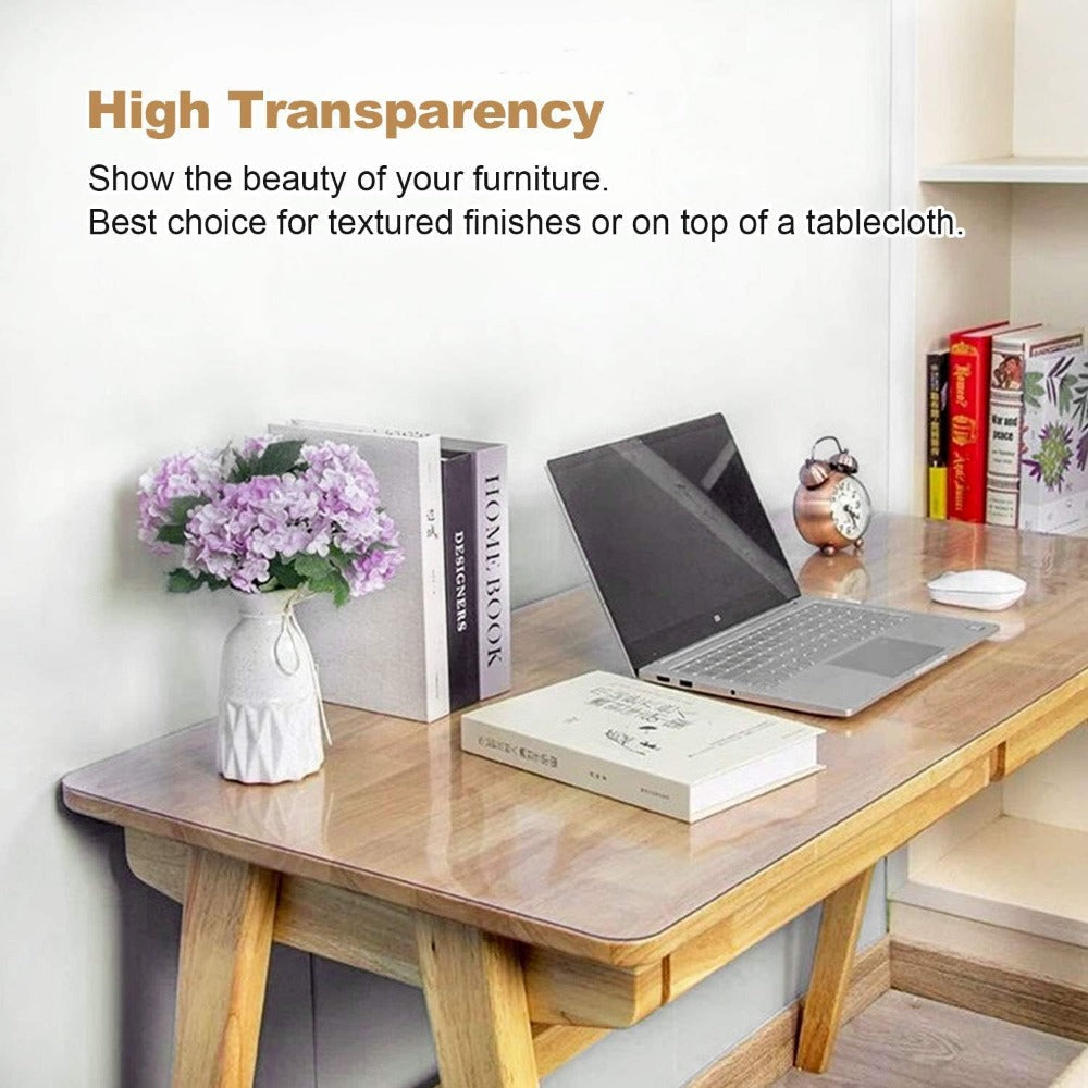 Tablecloth Clear PVC Protector in 1.5mm Thickness with 35 Rectangle and Square Size Options