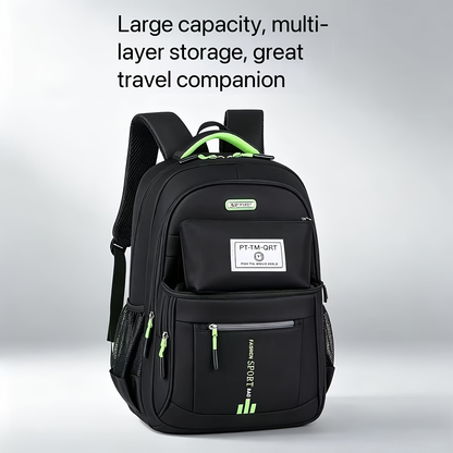 Business Travel Backpack for Men – Large Capacity Durable Nylon, Multi-Compartment, Adjustable Shoulder Straps