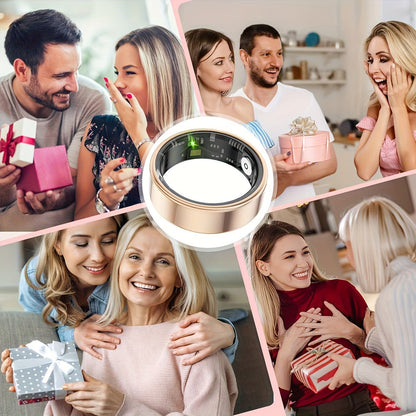 Smart Ring Fitness & Health Tracker for Men & Women, Heart Rate, Sleep, Steps, Calories, Body Temp & HRV Monitoring