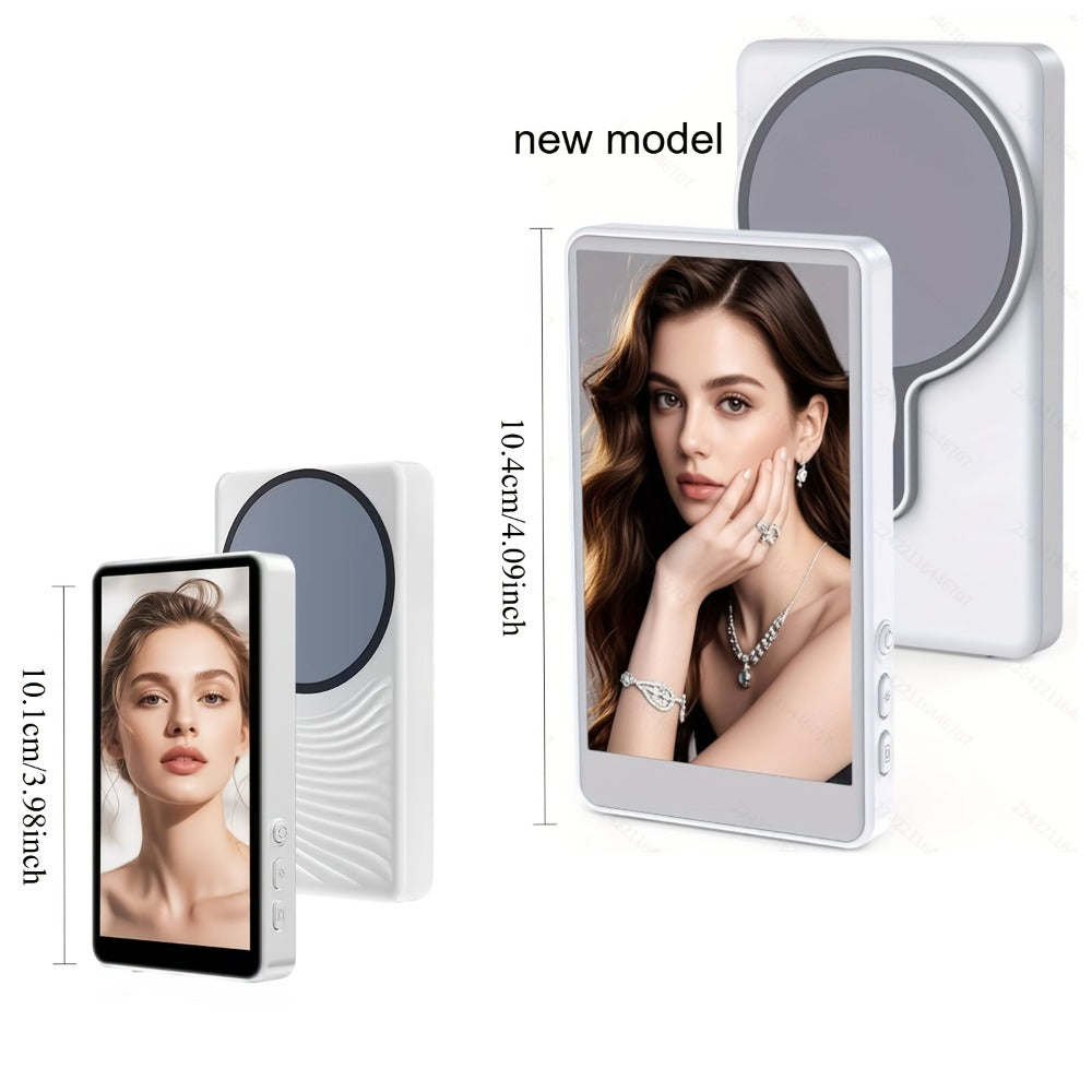 Wireless Selfie Monitor Screen for iPhone Android, 2500mAh Battery, Remote Control, 3-Level Brightness & Wide Screen Mode