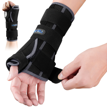 Wrist & Thumb Brace Complete Support Set with Adjustable Shoulder Strap, Night Clip Stabilizer, Wrist Tube & Hand Support