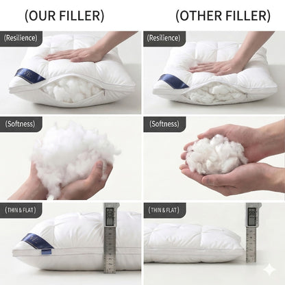 Pillows 2 Pack Queen King Size – Luxury Hotel Quality Deep Sleep Neck Support Pillow High Fluffiness Soft Breathable Fabric All Season Bed
