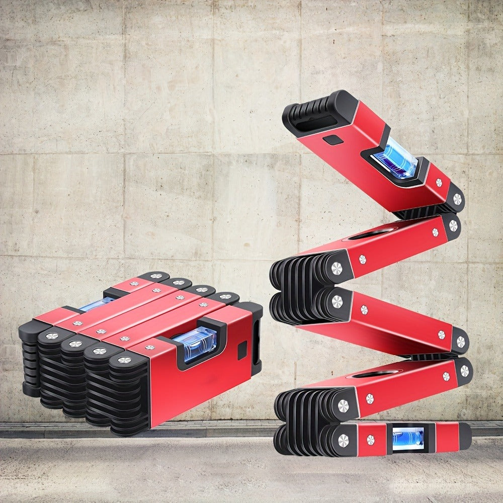Folding Level Multifunction Multi-Angle Measurement Woodworking Tool Foldable Post Level Precise Leveling Any Position for Home Renovation