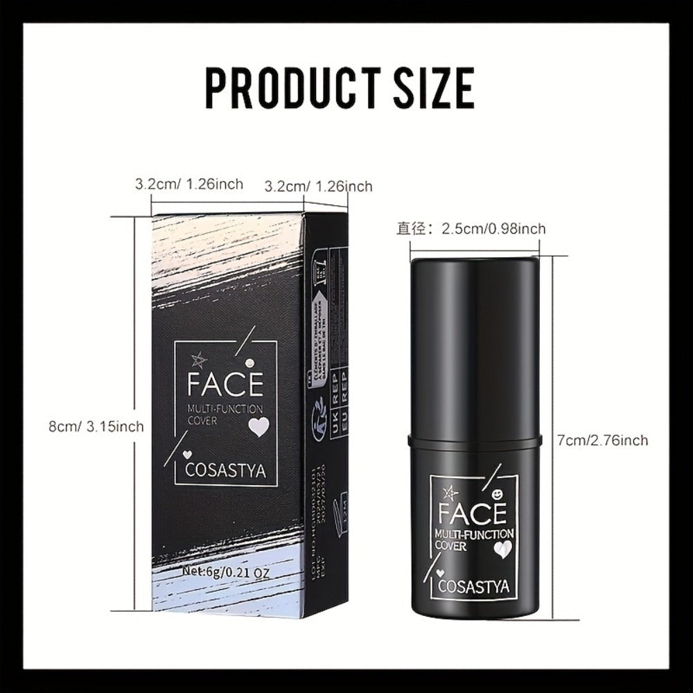 3-in-1 Makeup Stick Set 6pcs – Waterproof Blush Eye Shadow & Highlighter Stick, Long-Lasting Moisturizing Cream Formula