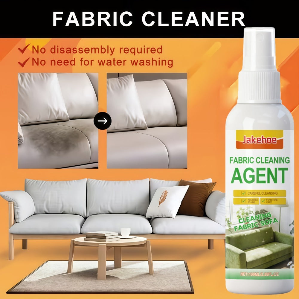 Sofa Cleaner Spray Fabric Stain Remover for Couch Car Interior Upholstery Safe Quick-Drying for Entryways, Bedrooms and Living Spaces