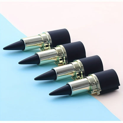 Waterproof Eyeliner Pencil 5 Pack Matte Black Smudge-Proof Cream Formula, for Makeup, Travel and Everyday Vanity Use