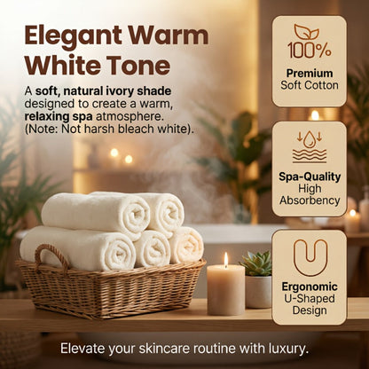 Microfiber Facial Towels 6 Pack, Professional Split-Fiber Esthetician Face Towels for Facials, Mask Removal & Spa
