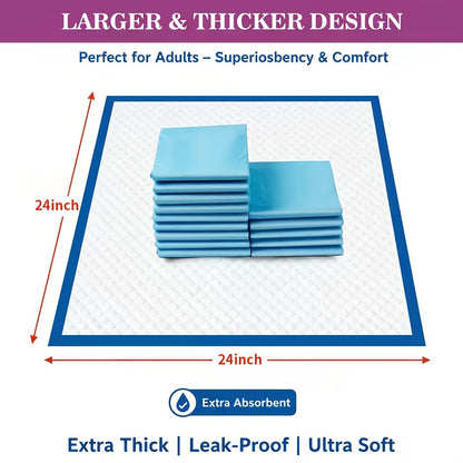 Dog Pee Pads Extra Large & 6X Thicker – Super Absorbent Puppy Training Pads, Quick-Dry & Leak-Proof, Odor Control, for Home & Camping