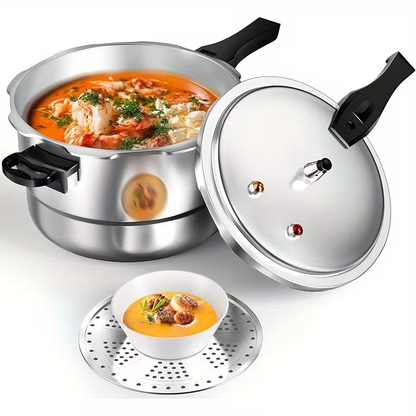 Pressure Cooker Aluminum with Canner Rack, Large 6QT 8QT 10QT Pressure Canner for Home Canning