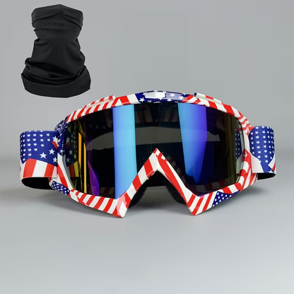 Ski Goggles Set with Black Headband – TPU Frame PC Lens Mirror Coating, Thick Foam Pad, Adjustable Strap, 28+ Color Styles
