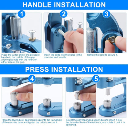 Grommet Machine Kit Eyelet Punch Tool Set for Entryways, Bedrooms and Living Spaces, with the Listed Configuration