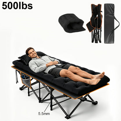 Folding Bed shown in the Black-500lbs option