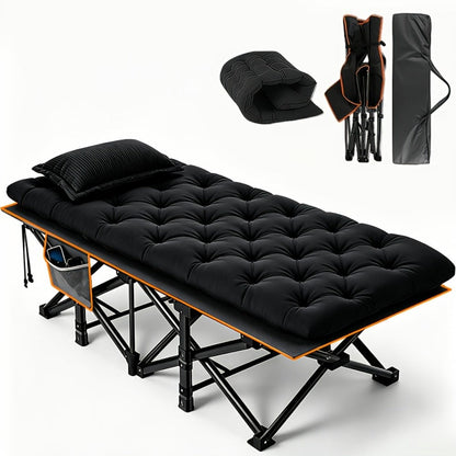 75-Inch Oversized Folding Bed with Tool-Free Assembly for Bedroom Comfort and Support detail image