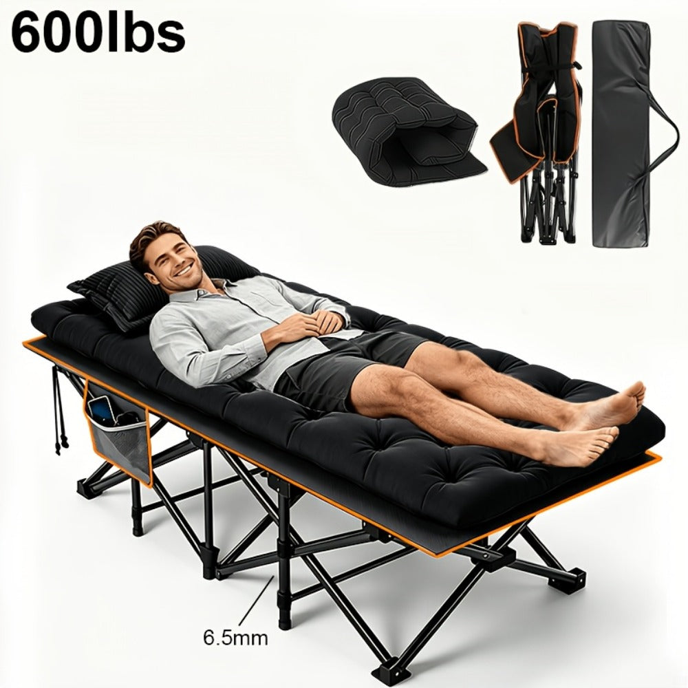 75-Inch Oversized Folding Bed with Tool-Free Assembly for Bedroom Comfort and Support detail image - detail view 7