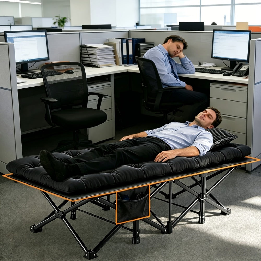 75-Inch Oversized Folding Bed with Tool-Free Assembly for Bedroom Comfort and Support detail image - detail view 8