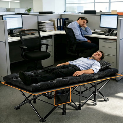 75-Inch Oversized Folding Bed with Tool-Free Assembly for Bedroom Comfort and Support detail image - detail view 8