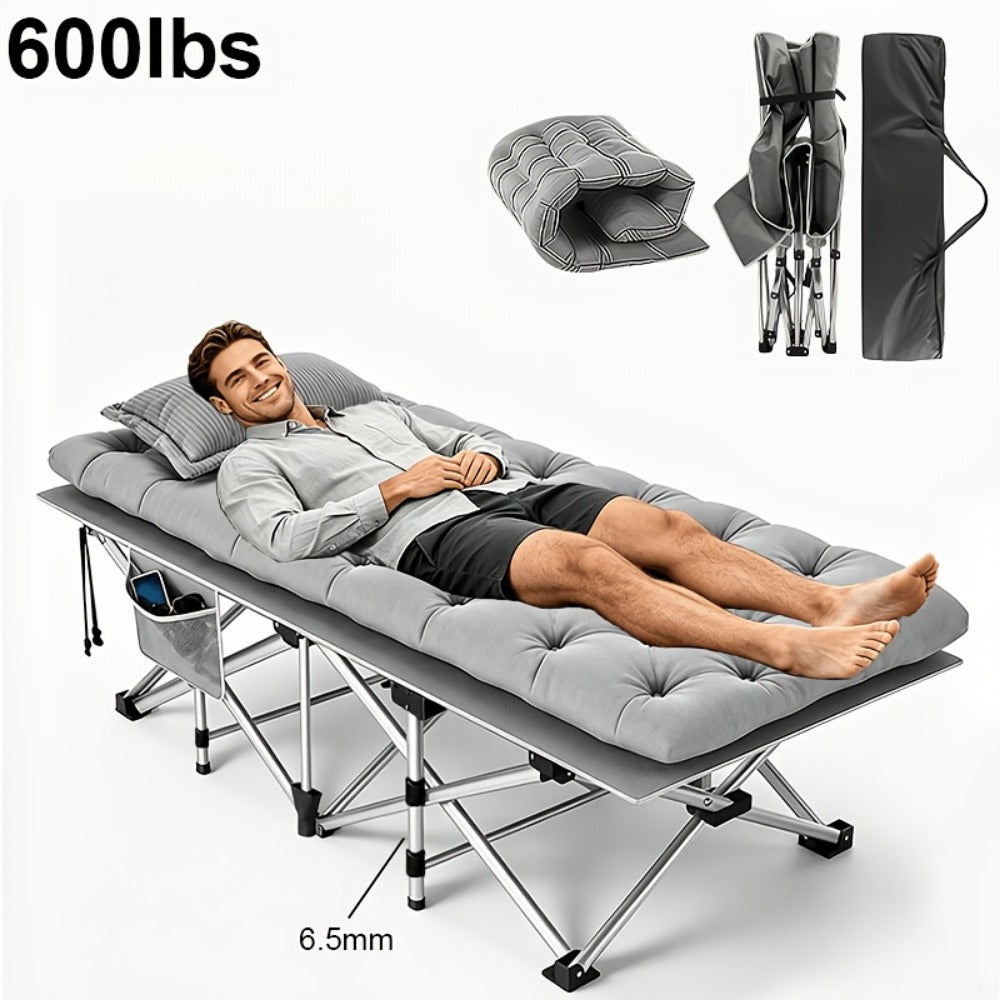 75-Inch Oversized Folding Bed with Tool-Free Assembly for Bedroom Comfort and Support detail image - detail view 9