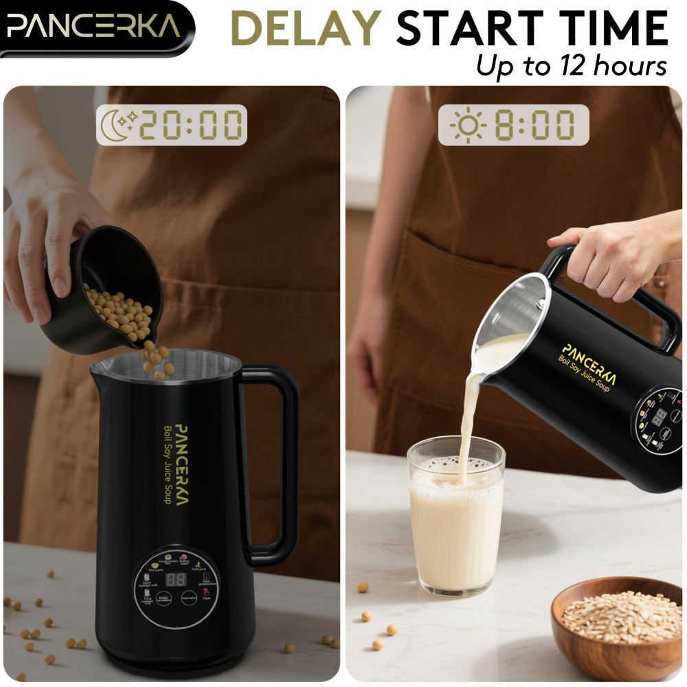Soy Milk Maker Automatic Nut Milk Machine 27oz – One-Touch Operation, Multi-Functional for Almond, Oat, Soy