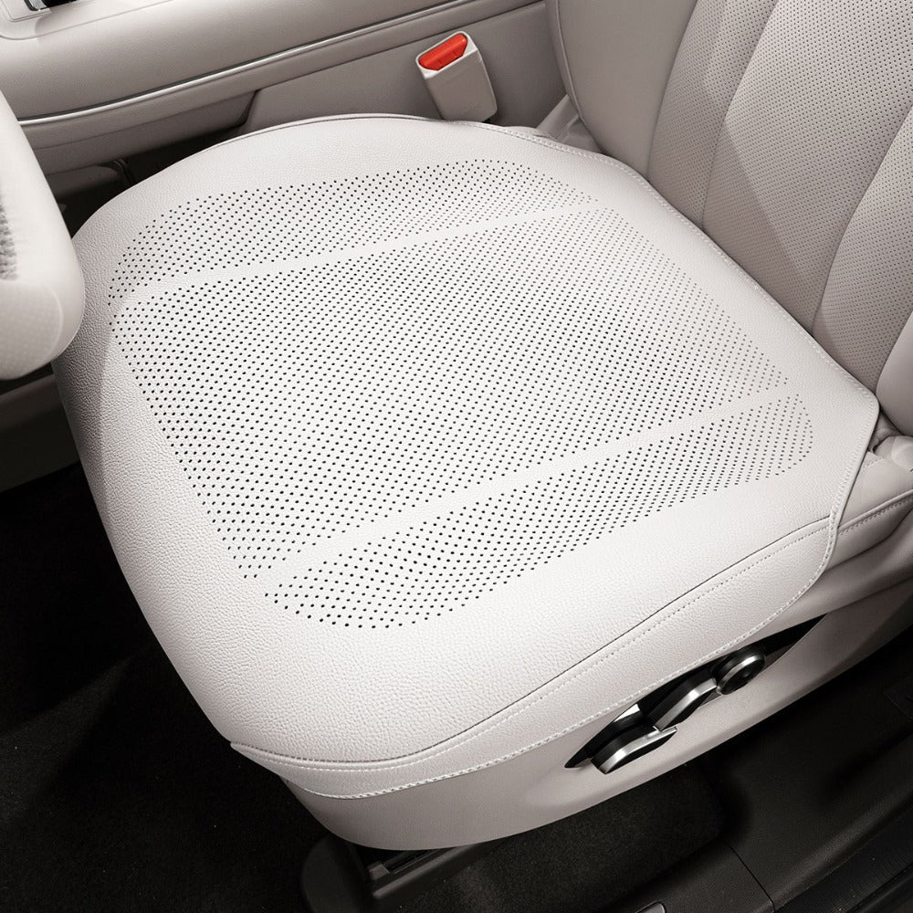 Perforated Car Seat Cushion Single Pad with 45 x 55cm Size and Black, White, Orange or Brown Color Options