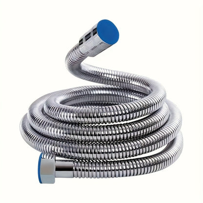 Flexible Stainless Steel Shower Hose Electroplated – Round Shape, Wall-Mounted Easy Install, for Rainfall Shower Heads & Sprayers