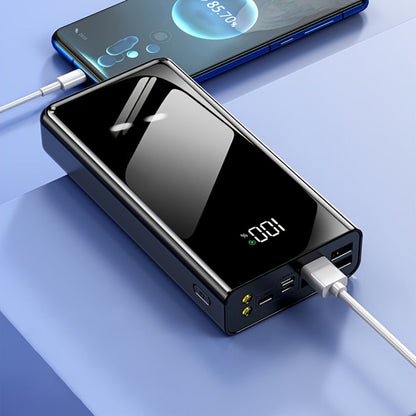 High Capacity 50000mAh Power Bank Multi-Port Fast Charging – Dual USB & Type-C Output, LED Flashlight, Power Indicator